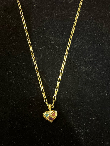 Kendra Scott “Penny Gold Heart Pendant” Necklace