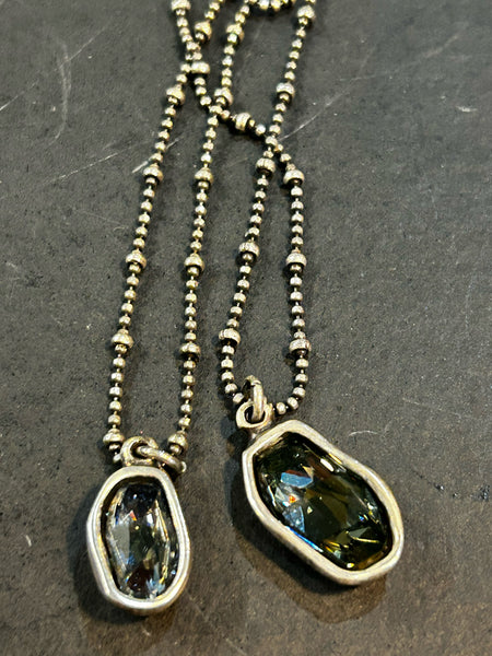 Uno de 50 Smoke Stone Necklace