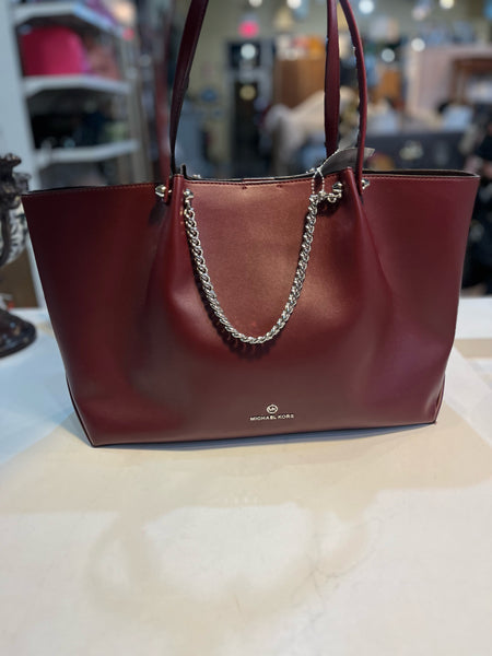 Michael Kors "Zena" Maroon Handbag