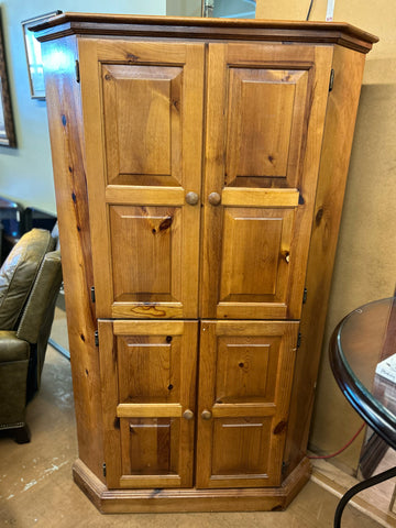 Oak Corner Cabinet