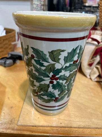 Longaberger Christmas Vase