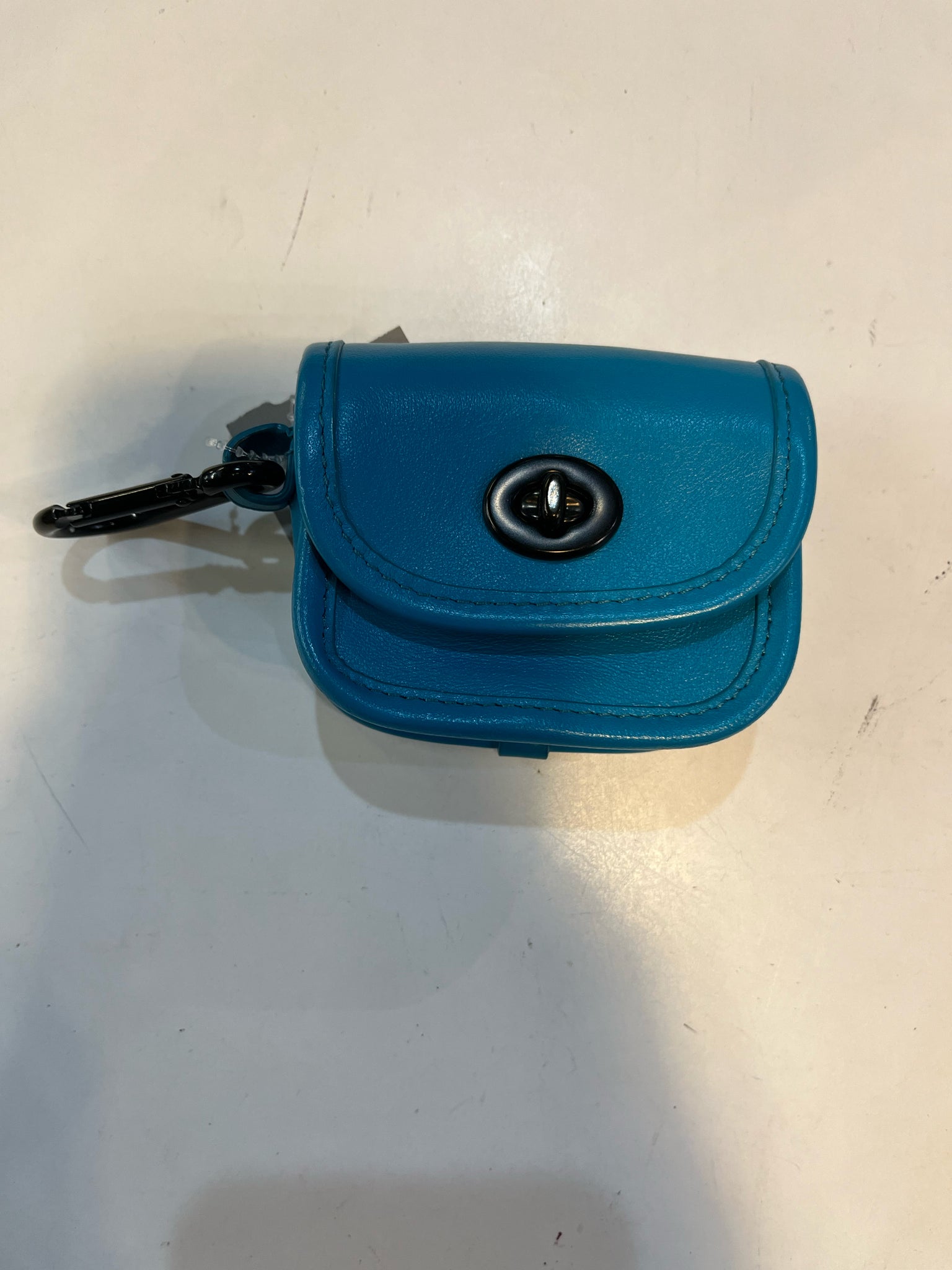 Rare Coach Heritage Teal Keychain