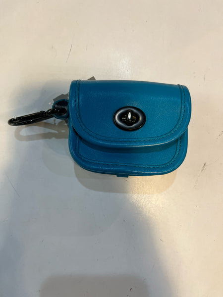 Rare Coach Heritage Teal Keychain