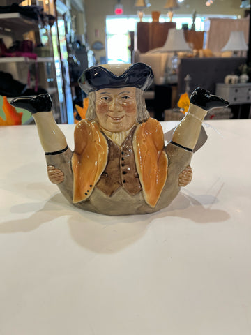Tony Wood Staffordshire Toby Jug "William Wade" Upside Down Man