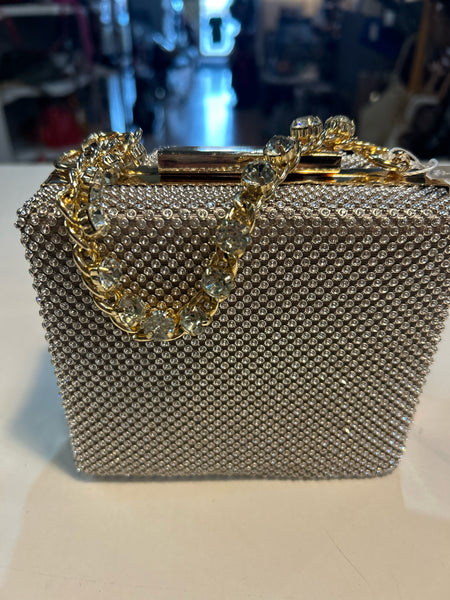 NWT Badgley Mischka  Crystal Clutch