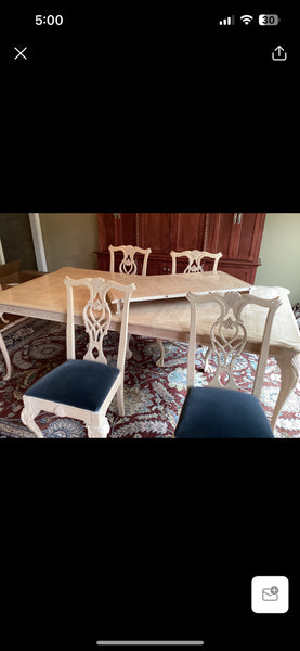 Walter E. Smithe Ivory Dining Table