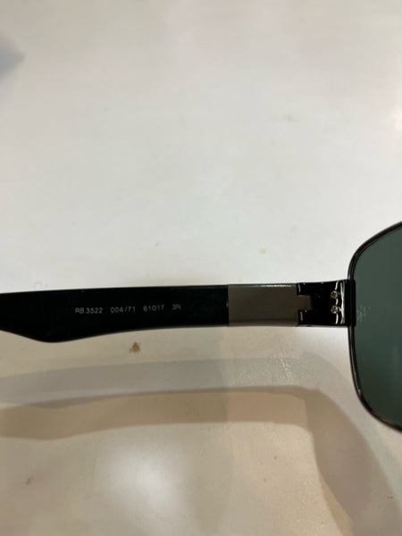 RayBan Black Frame w/ green lenses Sunglasses