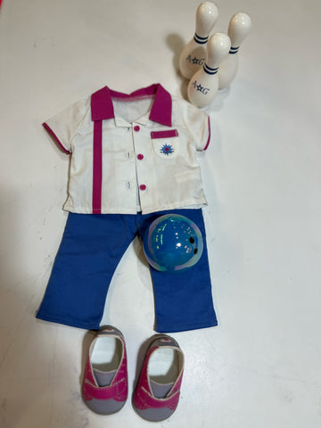 American Girl Doll Bowling Outfit Set