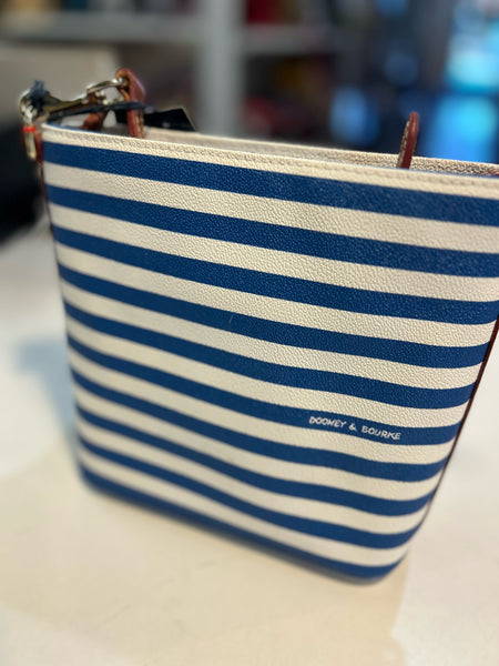NWT Dooney & Bourke "Small Sullivan" Blue & White Handbag