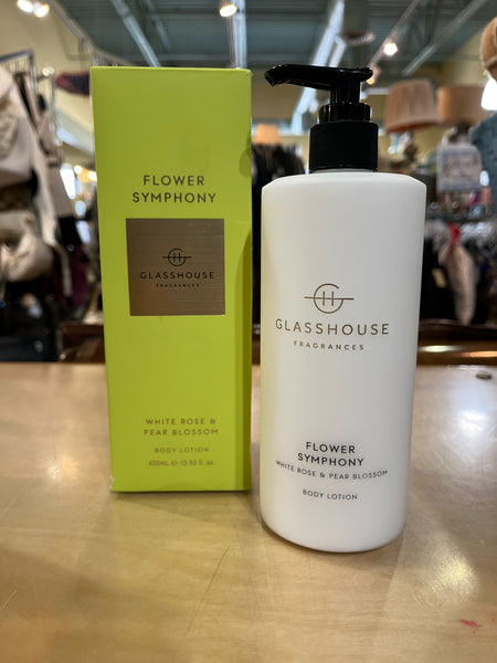 Glasshouse Fragrances “White Rose & Pear Blossom” Lotion