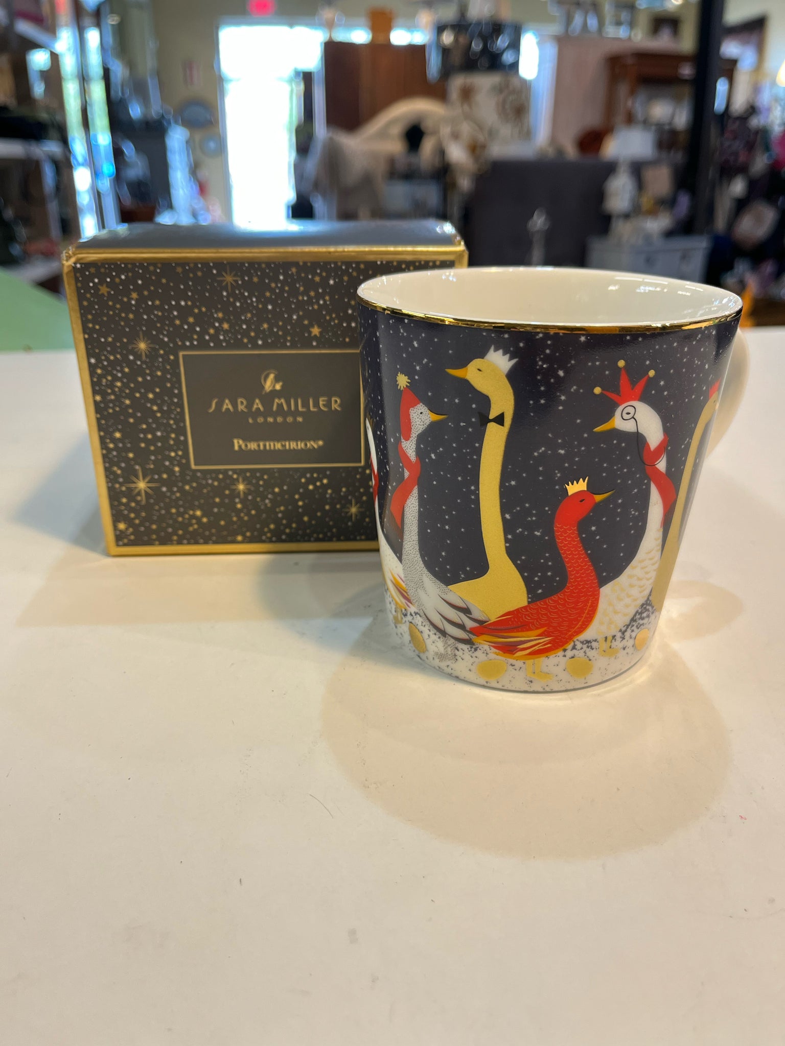 NIB Sara Miller X Portmeirion Holiday Mug