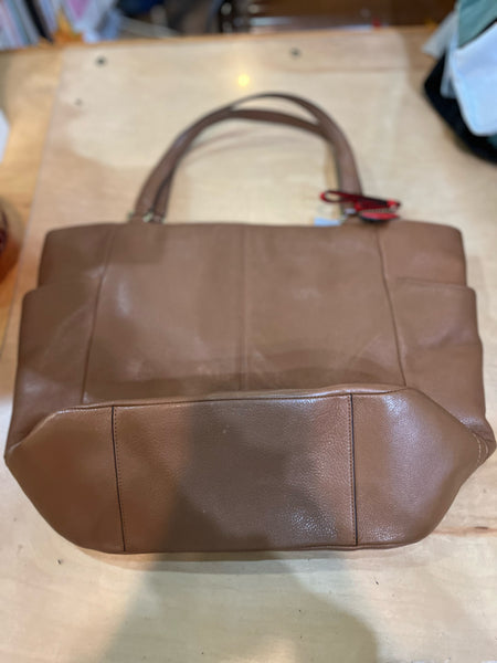 Coach Camel Leather Tote Handbag