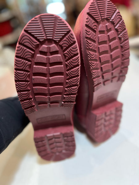 Merry People Maroon Ankle Rain Boots