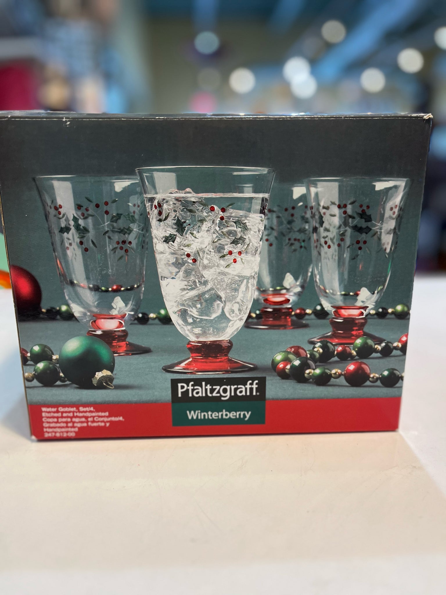 Pfaltzgraff Winterberry Water Goblet Set