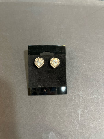 Brighton "Shimmer Heart Mini Post" Earrings