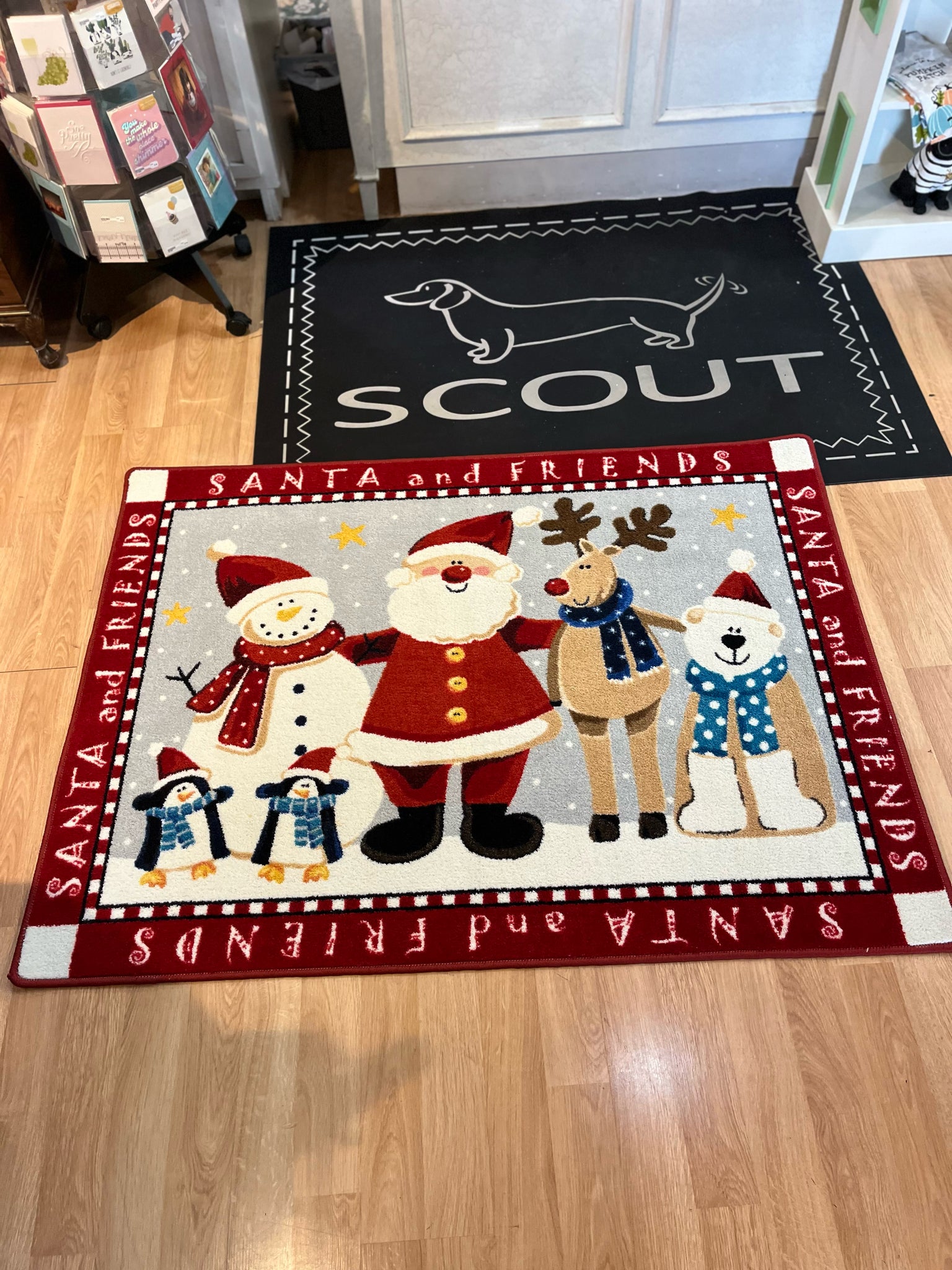 Red Christmas Rug