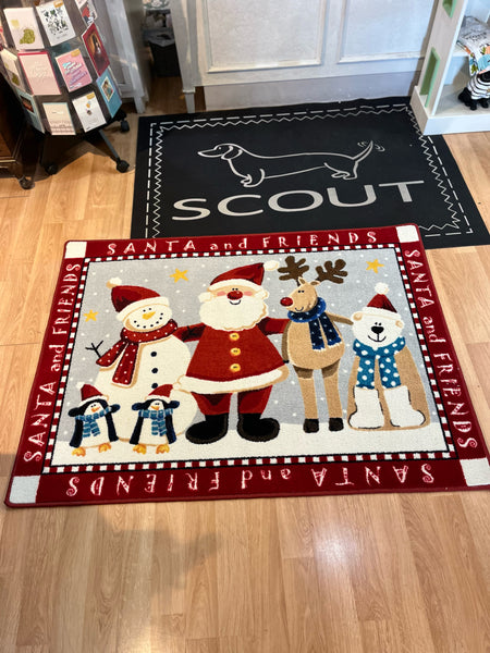 Red Christmas Rug