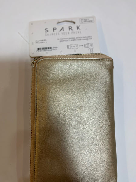 NWT Gold Charging Wristlet