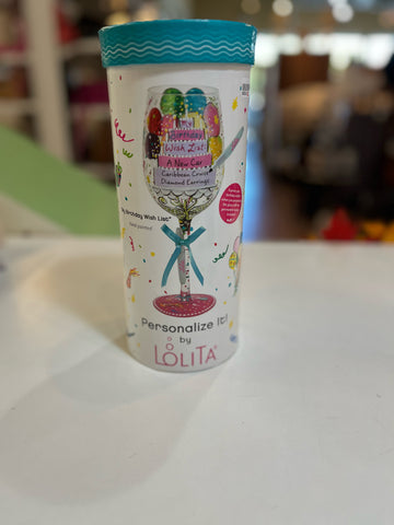 Lolita “My Birthday Wish List” Wine Glass