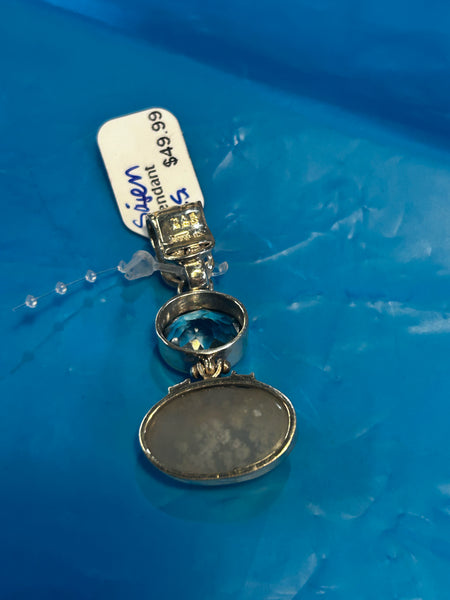 Sajen Sterling Druzy Pendant