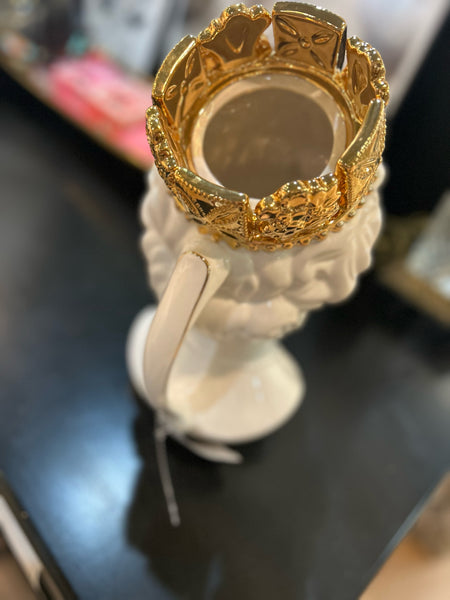 Queen Elizabeth II Jubilee White Pitcher/Vase, 12"H