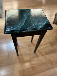 Black Marbled Plant Stand