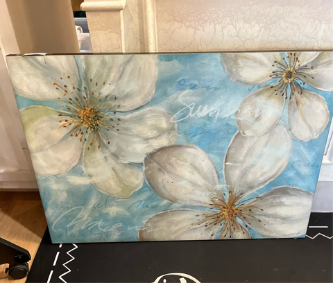 Blue Floral Wall Decoration