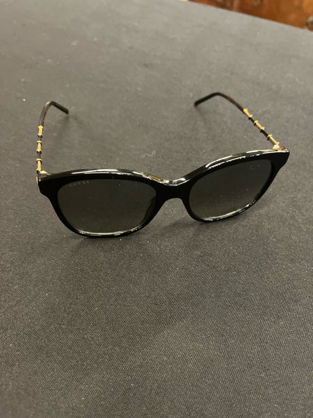 GUCCI Gold & Black Sunglasses