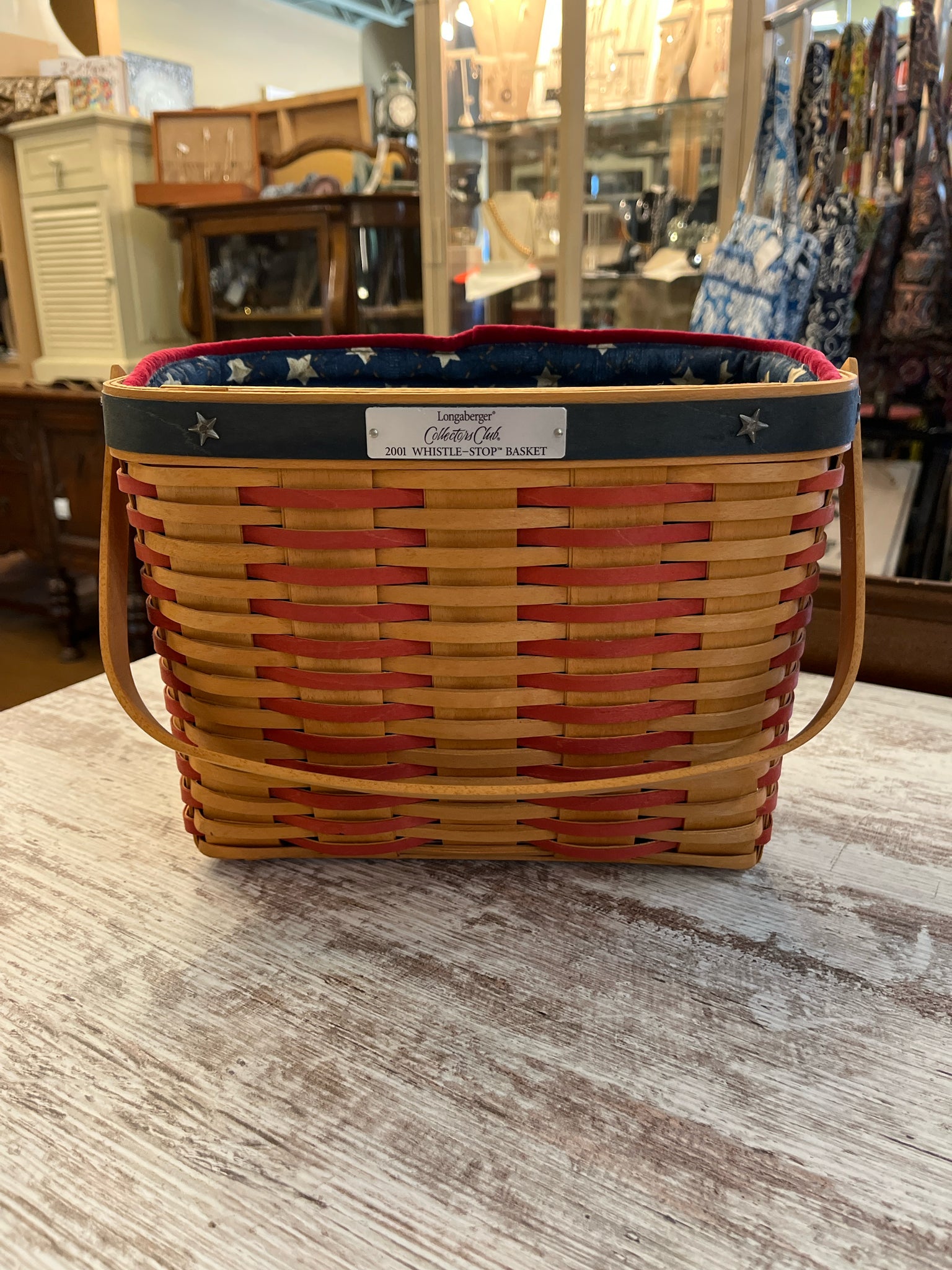 Longaberger American Flag Basket