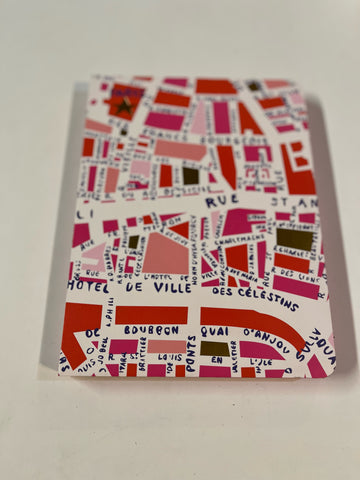 Pink Paris Map Journal