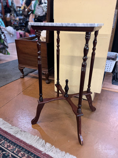 Marble Top End Table