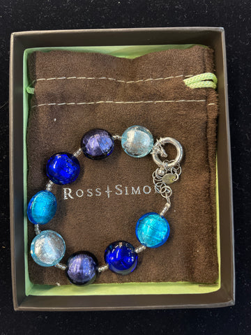 Blue Murano Glass Bracelet