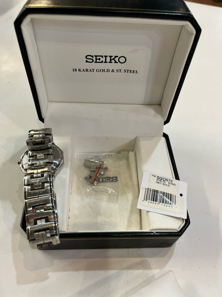 Seiko Unisex 18kt & Stainless Wristwatch
