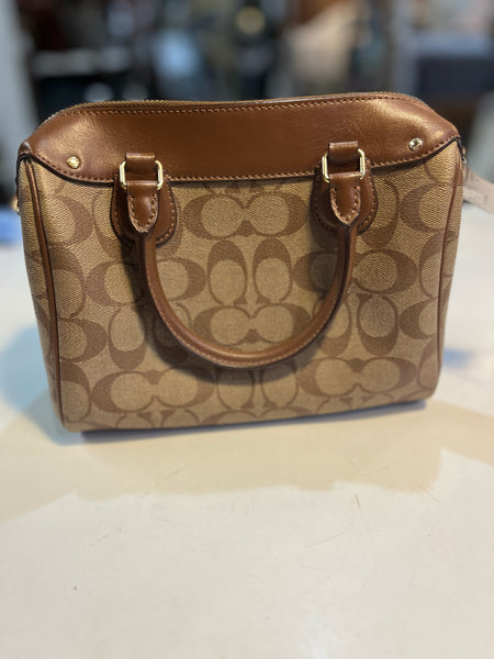 Coach Light Brown "Bennet" Handbag