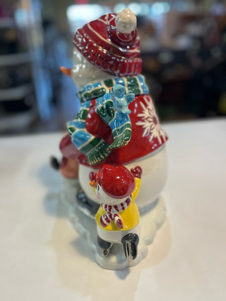 Waterford "Village Holiday on Ice" Cookie Jar