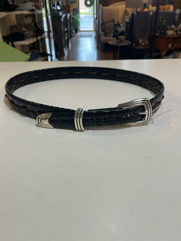 Brighton Black Leather Belt