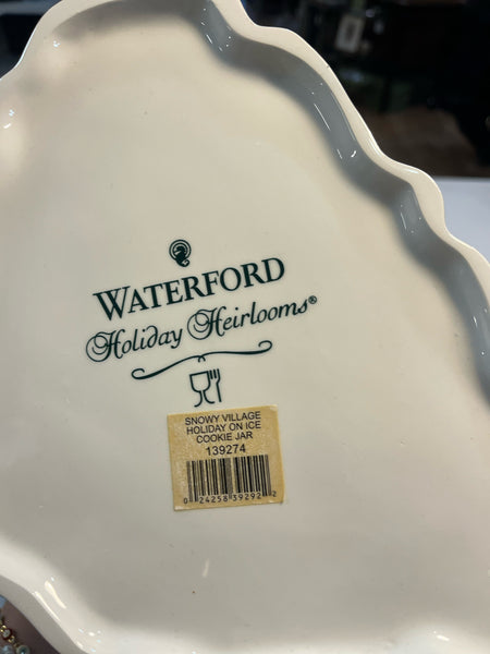 Waterford "Village Holiday on Ice" Cookie Jar