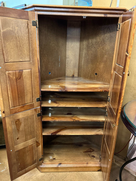Oak Corner Cabinet