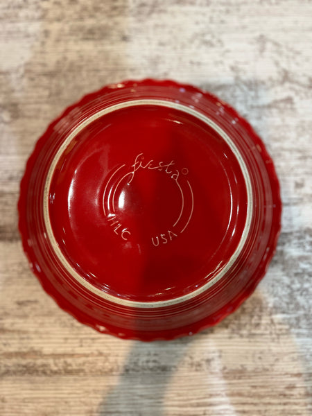 Fiesta ware Red Pie Dish