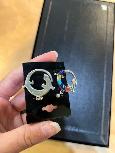 Lizard Multi-stone Earrings