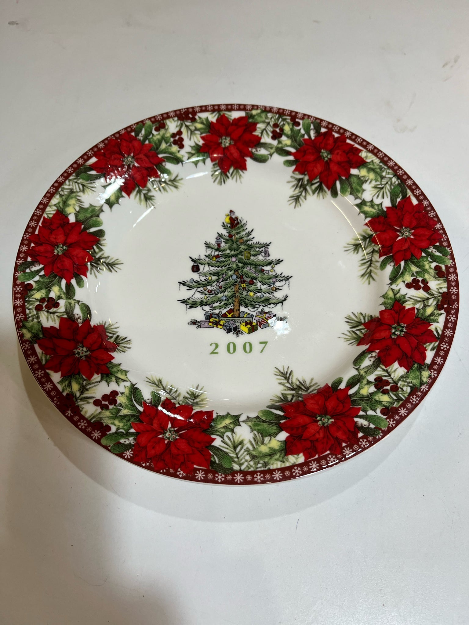 Spode “Pointsettia 2007” Plate