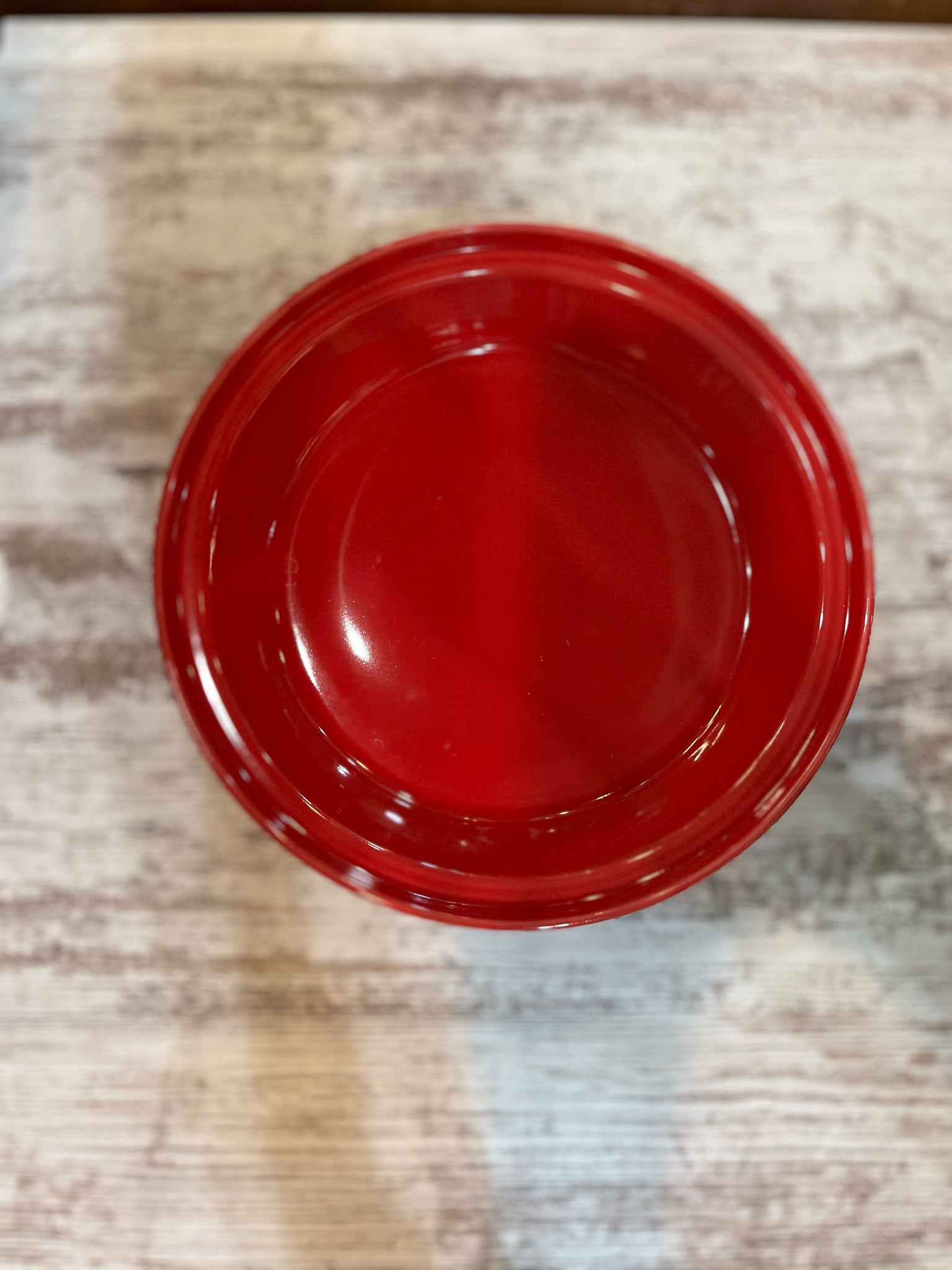 Fiesta ware Red Pie Dish