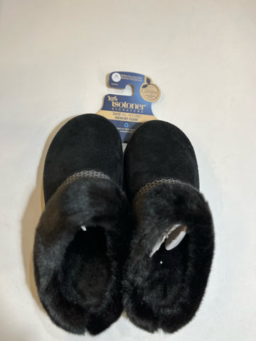 New Black Memory Foam Slippers