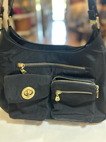 Baggallini Black San Mariano Satchel