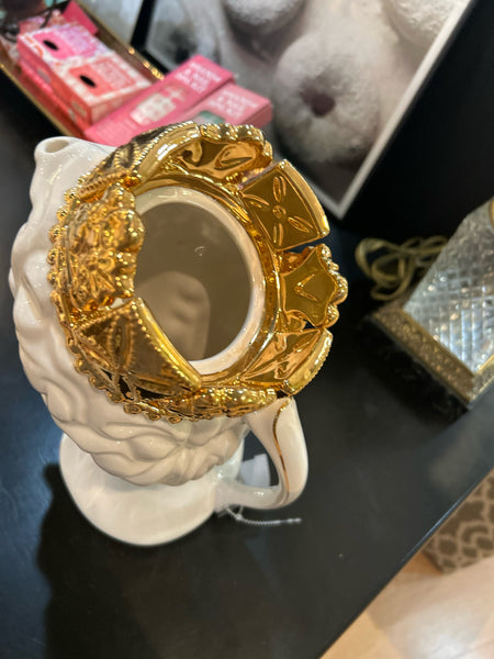 Queen Elizabeth II Jubilee White Pitcher/Vase, 12"H