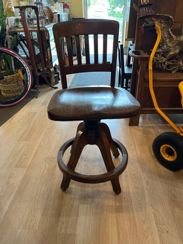 Vintage Wooden Chair Stool