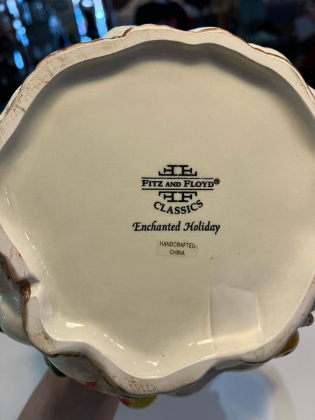 Fitz & Floyd "Enchanted Holiday" Santa Teapot