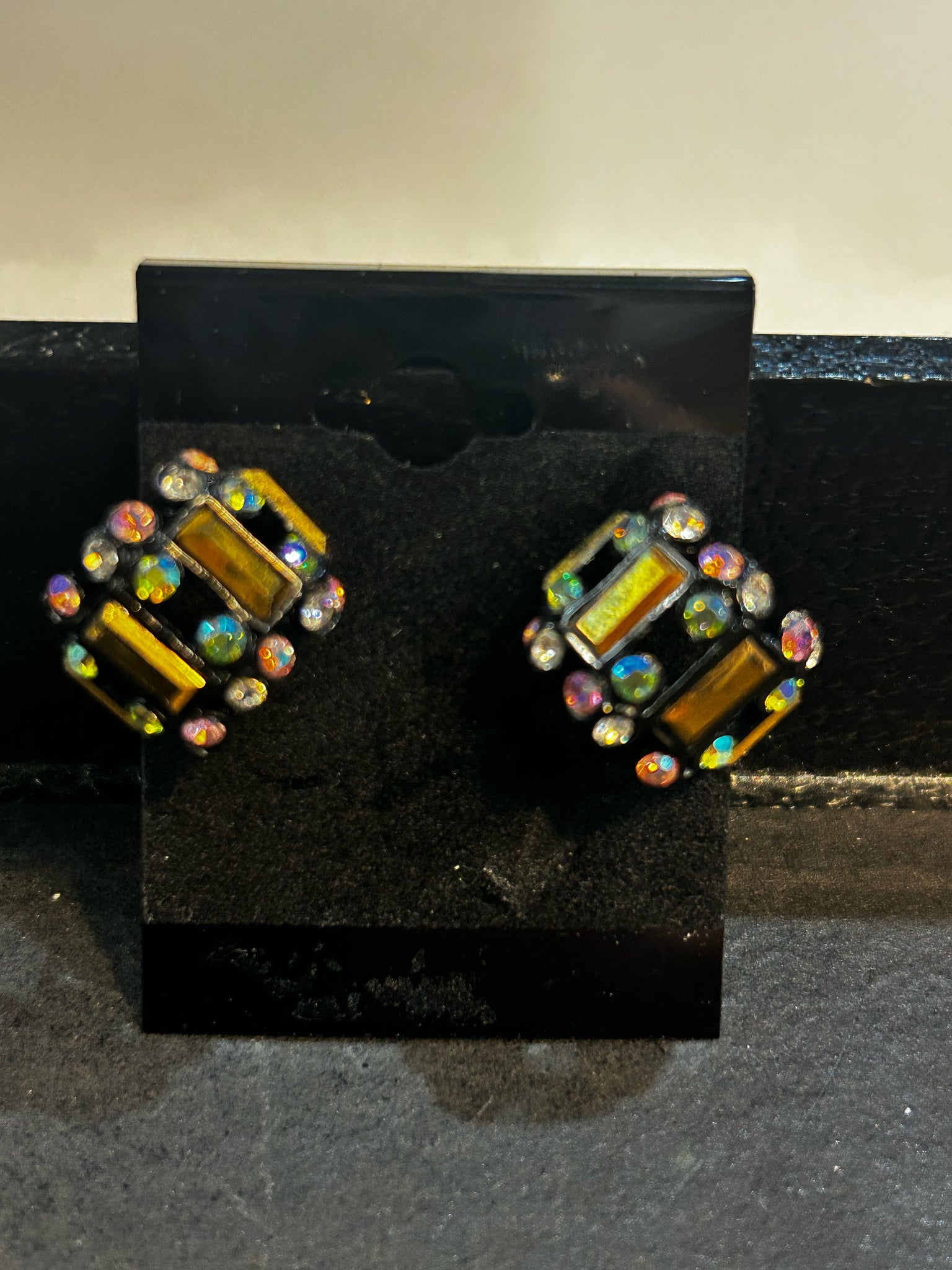 Swarovski Multi-color Clip-On Earrings