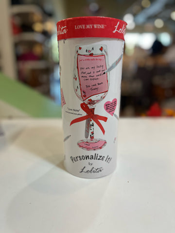 Lolita “Love Note” Wine Glass