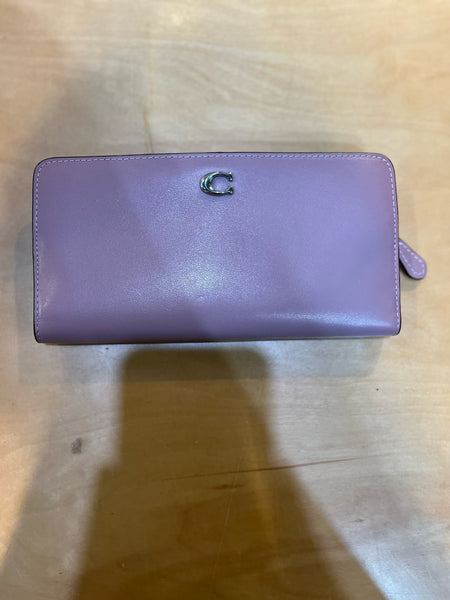 Coach Light Purple Leather Wallet